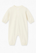 MACACÃO BABY COZY FLANELADO OFFWHITE