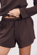 SHORT LUAR FLANELADO CAFÉ