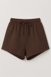 SHORT LUAR FLANELADO CAFÉ