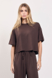 T-SHIRT SERENA FLANELADA CAFÉ