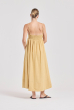 VESTIDO LEILA TRAMA AMARELO