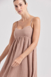 VESTIDO LEILA TRAMA CAPPUCCINO