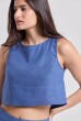 BLUSA MARINA LINHO AZUL