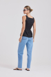 BLUSA ACINTURADA LINHO PRETO