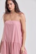 VESTIDO MAXI ALGODAO ROSA