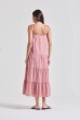 VESTIDO MAXI ALGODAO ROSA