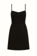 VESTIDO COSTAS AMARRAÇÃO LINHO PRETO