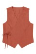 BLUSA TRANSPASSE LINHO TELHA