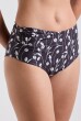 CALCINHA HOT PANTS PRETO TULIPAS