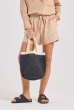 BOLSA LERU RÁFIA CREME/MARINHO
