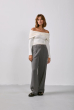 BLUSA OMBRO A OMBRO FRANZIDA OFFWHITE