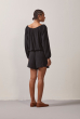 SHORT COTTON RUSTIC PRETO