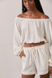 SHORT COTTON RUSTIC OFFWHITE