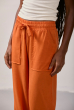 CALÇA RETA BOLSO CAMBRAIA LARANJA