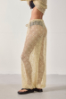 CALÇA CROCHET PIPA BEGE