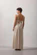 VESTIDO RODADO CAMBRAIA AREIA
