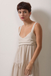 VESTIDO RODADO CAMBRAIA AREIA
