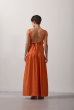 VESTIDO RODADO CAMBRAIA LARANJA