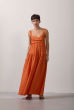 VESTIDO RODADO CAMBRAIA LARANJA