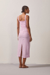 VESTIDO VAZADO NO LISTRA