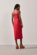 VESTIDO VAZADO NÓ VERMELHO