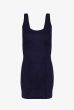 VESTIDO MINI LINHO WASHED MARINHO