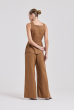 BLUSA ACINTURADA LINHO MARROM
