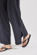 CALÇA TRANÇAS FENDA LINHO PRETO