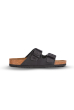 SANDALIA LE CORK LISBOA PRETO ESTONADO FIVELA PRETA