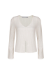 BLUSA DECOTE V TEXTURIZADA