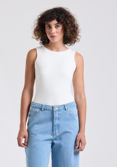 REGATA DECOTE ALTO CANELADA OFFWHITE