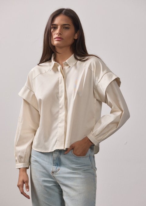 CAMISA MANGA DUPLA ALGODÃO
