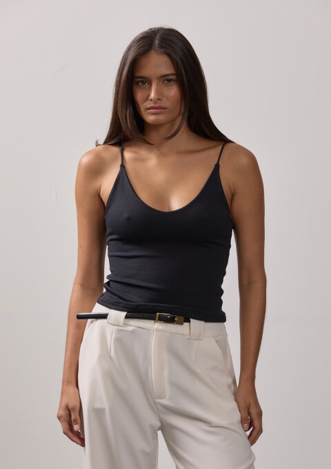 BLUSA ALÇA DECOTE V