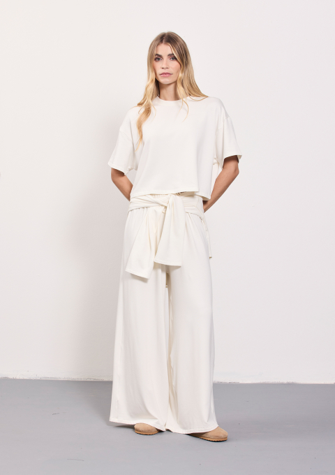 T-SHIRT SERENA FLANELADA OFFWHITE
