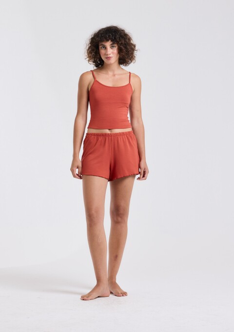 SHORT TRÉGUA MOLETINHO TELHA