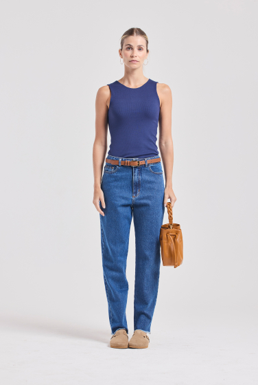 CALÇA LU DESFIADA BLUE JEANS