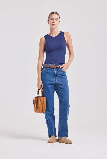 CALÇA LU DESFIADA BLUE JEANS