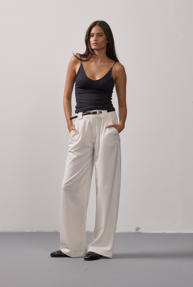 CALÇA RETA ALFAIATARIA OFFWHITE