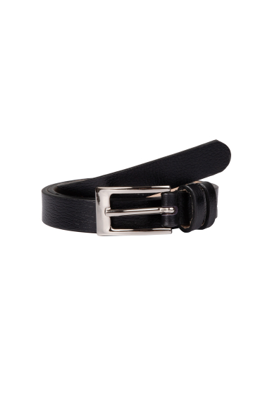 CINTO LB PRETO FIVELA PRATA 