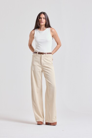 CALÇA NANDA CREME