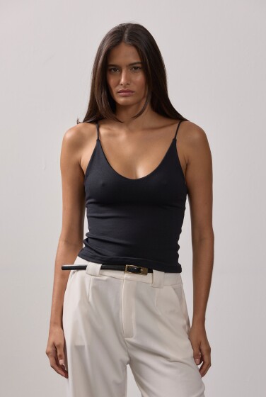 BLUSA ALÇA DECOTE V