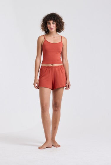 SHORT TRÉGUA MOLETINHO TELHA