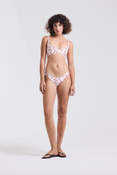 CALCINHA BASICA VERMELHA TULIPAS