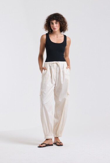 CALÇA BOMBER COTTTON AVEIA